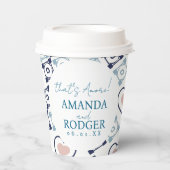 That’s Amore Italian Tiles and Hearts 紙コップ (正面)