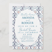 That’s Amore Italian Tiles Hearts Wedding 招待状 (正面)