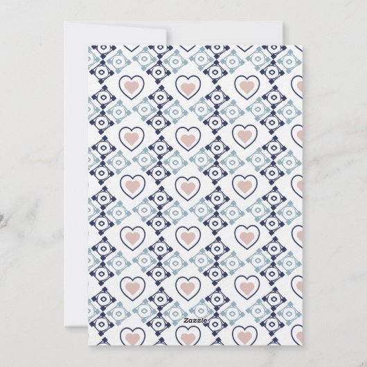 That’s Amore Italian Tiles Hearts Wedding 招待状 (裏面)
