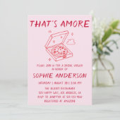 That’s Amore Pizza Bridal Shower 招待状 (スタンド正面)