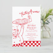 That’s Amore Pizza Bridal Shower Invite 招待状 (スタンド正面)
