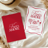 That’s Amore Red Bridal Shower 招待状