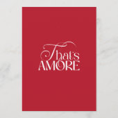 That’s Amore Red Bridal Shower 招待状 (裏面)