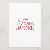 That’s Amore Red Bridal Shower invitation 招待状 (裏面)