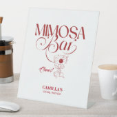 That’s Amore Red Bridal Shower Mimosa Bar 台座サイン (インサイチュ)