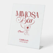 That’s Amore Red Bridal Shower Mimosa Bar 台座サイン (正面)