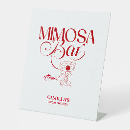 That’s Amore Red Bridal Shower Mimosa Bar 台座サイン