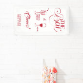 That’s Amore Red Bridal Shower Mimosa Bar 横断幕 (インサイチュ)