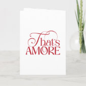 That’s Amore Red Bridal Shower THANK YOU サンキューカード (裏面)