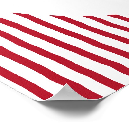 That’s Amore Red hand drawn Bridal Shower ポスター (角)