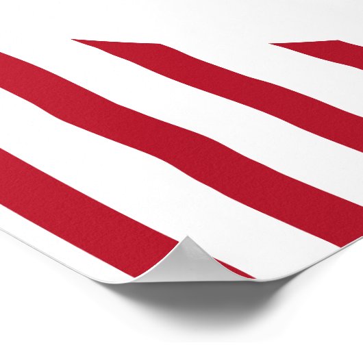 That’s Amore Red hand drawn Bridal Shower ポスター (角)