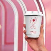 That’s Amore Red hand drawn Bridal Shower 紙コップ