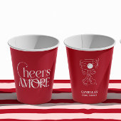 That’s Amore Red hand drawn Bridal Shower 紙コップ