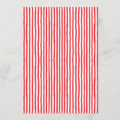 That’s Amore Red stripes Bridal Shower invite 招待状 (裏面)