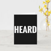 That Says Heard Shirt - A Design That Says Heard  カード (黄色い花)