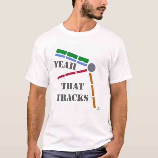 That Tracksおもしろいトレインゲームファン Tシャツ (正面)