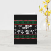That Wasn't Very Data Driven Of You Christmas Xmas カード (黄色い花)