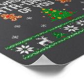 That Wasn't Very Data Driven Of You Ugly Christmas ポスター (角)