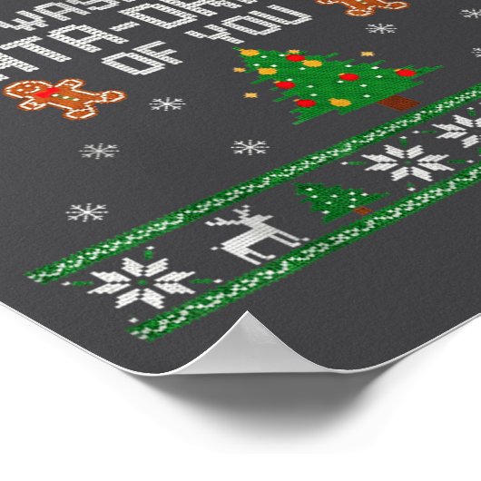 That Wasn't Very Data Driven Of You Ugly Christmas ポスター (角)