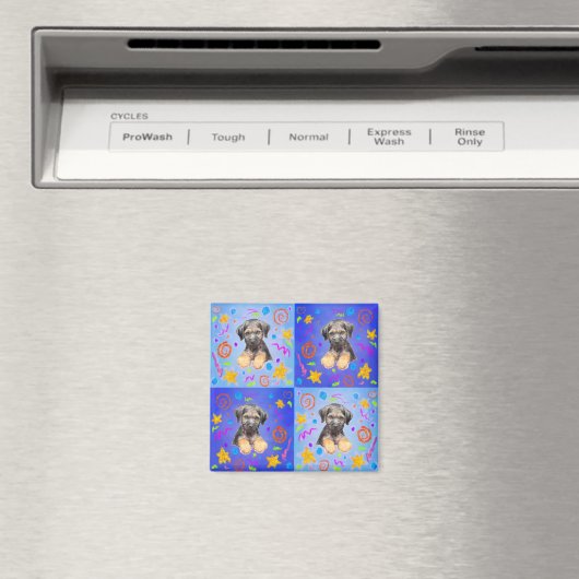 Thatch Puppy Patchwork Pattern マグネット (インサイチュ (食洗機))