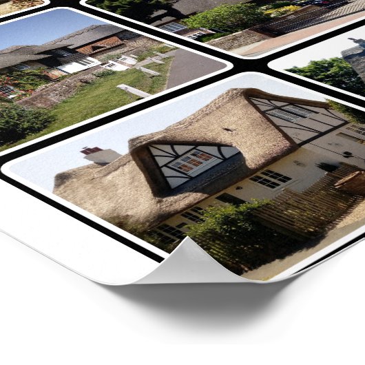 Thatched homes in Selsey. ポスター (角)