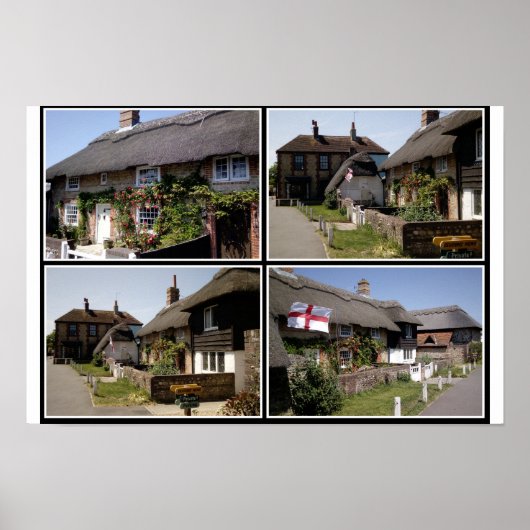 Thatched homes in Selsey. ポスター (正面)