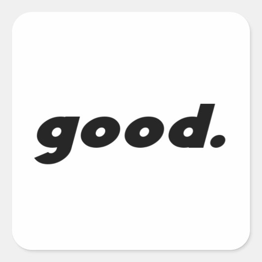 thatgoodbrand Gロゴステッカー スクエアシール (正面)