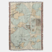 Thatigkeit des Erdinnernの地図書の地図 スローブランケット (正面縦)