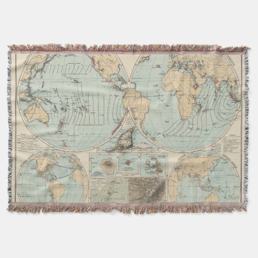Thatigkeit des Erdinnernの地図書の地図 スローブランケット (正面)