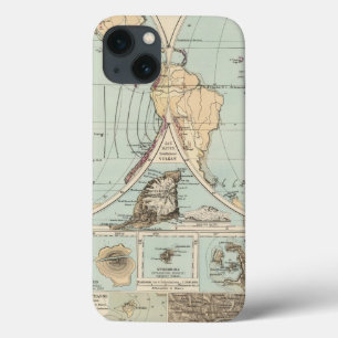 Thatigkeit des Erdinnernの地図書の地図 iPhone 13ケース