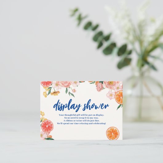 Thatsアモアフローラブライダルシャワーディスプレイシャワー エンクロージャーカード (スタンド正面)