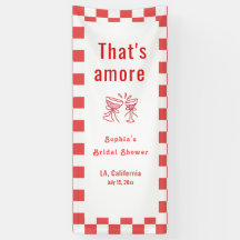 That's Amor ウェルカムバナー、イタリアンブライダルシャワー
