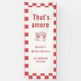 That's Amor ウェルカムバナー、イタリアンブライダルシャワー 横断幕