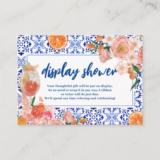 Thats Amoreブライダルシャワーギフトディスプレイシャワー エンクロージャーカード (正面)