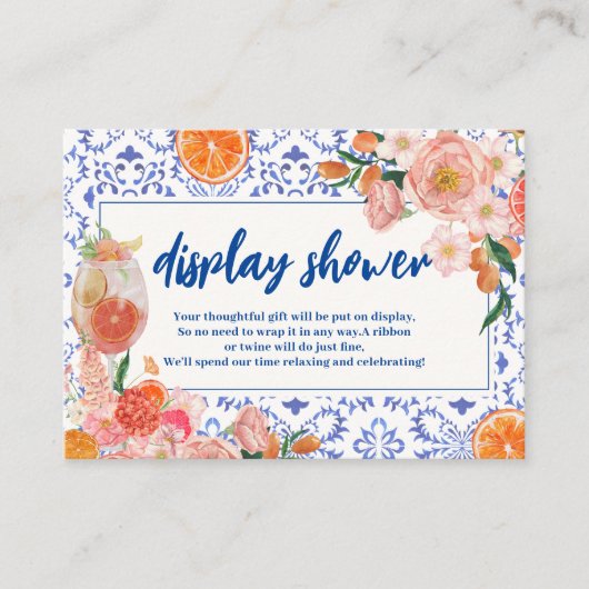 Thats Amoreブライダルシャワーギフトディスプレイシャワー エンクロージャーカード (正面)