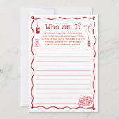 Thats Amoreブライダルシャワー推測Iゲームカード 招待状 (正面)