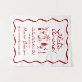 That's Amore イタリアンテーマのウェディングシャワーサイン タペストリー (正面(横))