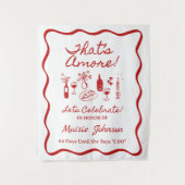 That's Amore イタリアンテーマのウェディングシャワーサイン タペストリー (正面)