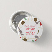 That's Amore イタリアンパスタ ウェディング 缶バッジ (正面&裏面)