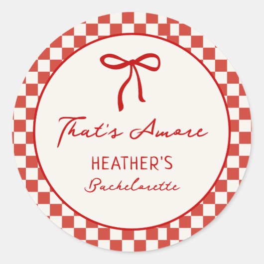 That's Amore イタリアンピザ ブライズゲートパーティー ラウンドシール (正面)