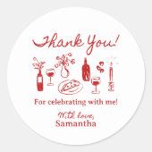 That's Amore イタリアンピザ ブライダルシャワー ラウンドシール