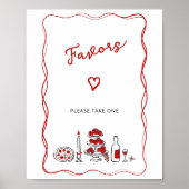 That's Amore イタリアンレッド ブライズシャワープレゼント ポスター (正面)