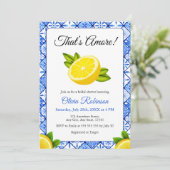 That's Amore | イタリアンレモン フォト ブライダルシャワー 招待状 (スタンド正面)