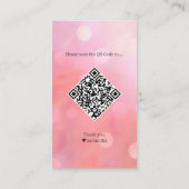 That's Amore イタリアンヴィノー結婚式前の誓い ブライダルシャワー エンクロージャーカード (裏面)