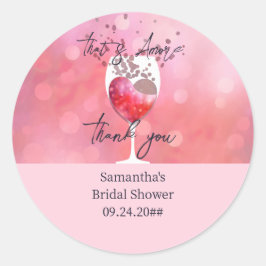 That's Amore イタリアンヴィノー結婚式前の誓い ブライダルシャワー ラウンドシール