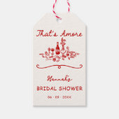 That's Amore イタリアン描き下ろしエンゲージメント ブライズシャワー ギフトタグ (正面)