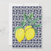 That's Amore イタリアン ウォーターカラー レモン ブライダル 招待状 (裏面)