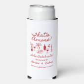 That's Amore イタリアン テーマ エンゲージメント パーティー サイン スリム缶クーラー (Seltzer正面)
