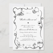 That's Amore イタリアン ハンドドローンレハーサルディナー 招待状 (正面)