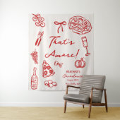 That's Amore イタリアン バチェロレッテパーティー バナー タペストリー (インサイチュ)